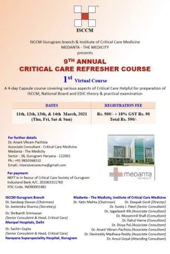 9th Annual Critical Care Refresher Course 2021 CME VIDEOS