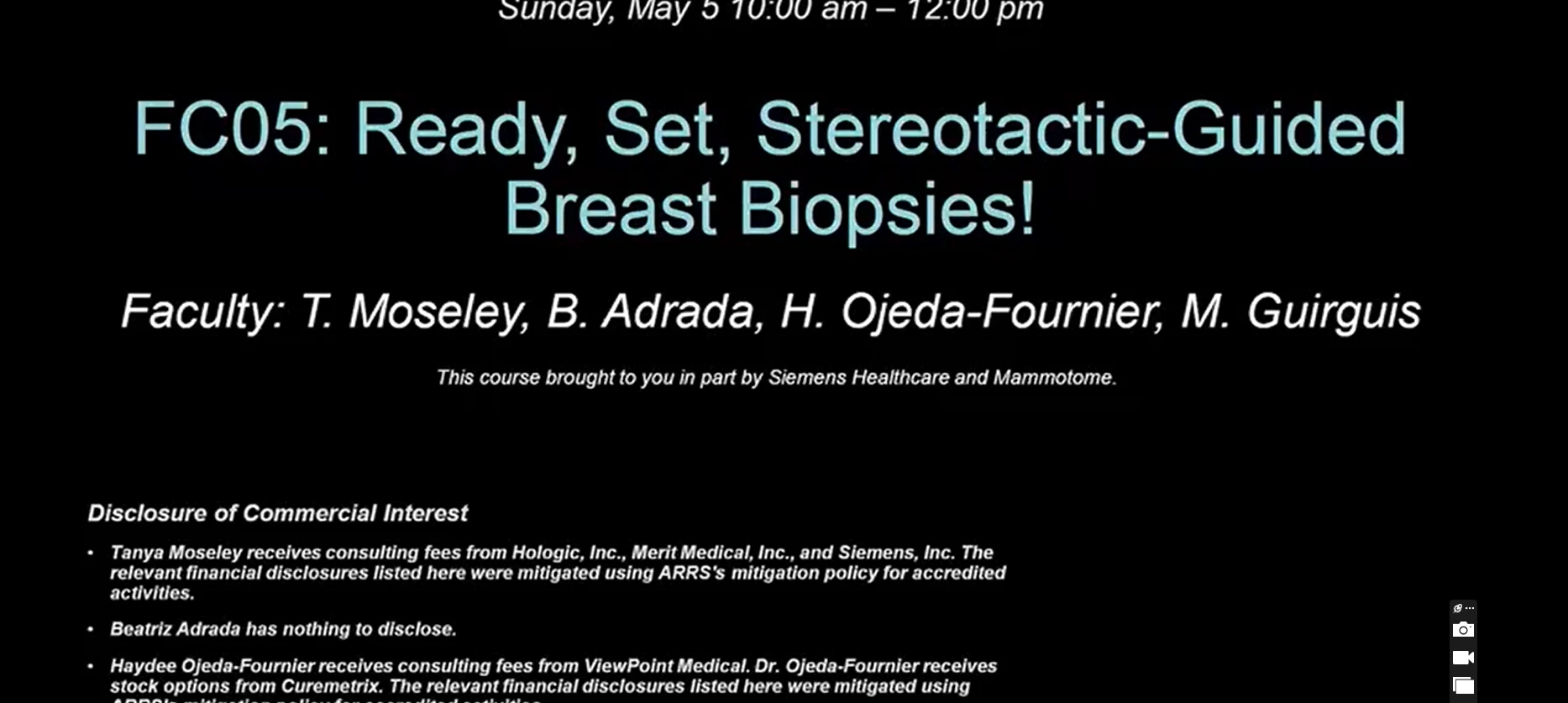 ARRS Ready, Set, Stereotactic-Guided Breast Biopsies 2024 ARRS Ready, Set, Stereotactic-Guided Breast Biopsies 2024