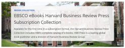 EBSCO eBooks Harvard Business Review Press