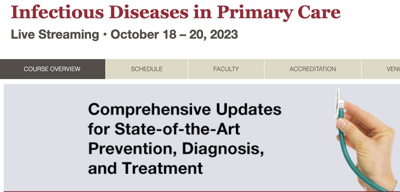 Harvard Infectious Diseases in Primary Care 2023 Harvard Infectious Diseases in Primary Care 2023