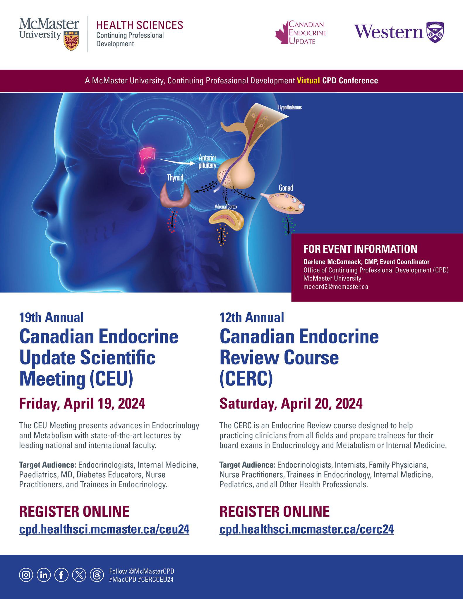 McMaster University 19th Annual Canadian Endocrine Update Scientific Meeting & 12th Annual Canadian Endocrine Review Course 2024 McMaster University 19th Annual Canadian Endocrine Update Scientific Meeting & 12th Annual Canadian Endocrine Review Course 2024