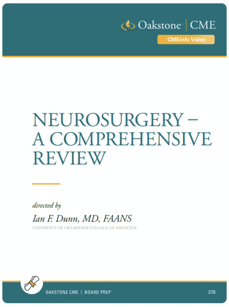Neurosurgery – A Comprehensive Review 2021 Neurosurgery – A Comprehensive Review 2021