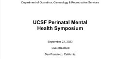 UCSF 7th Annual Perinatal Mental Health Symposium 2023