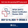 HFSA AHFTC Board Certification Review 2024