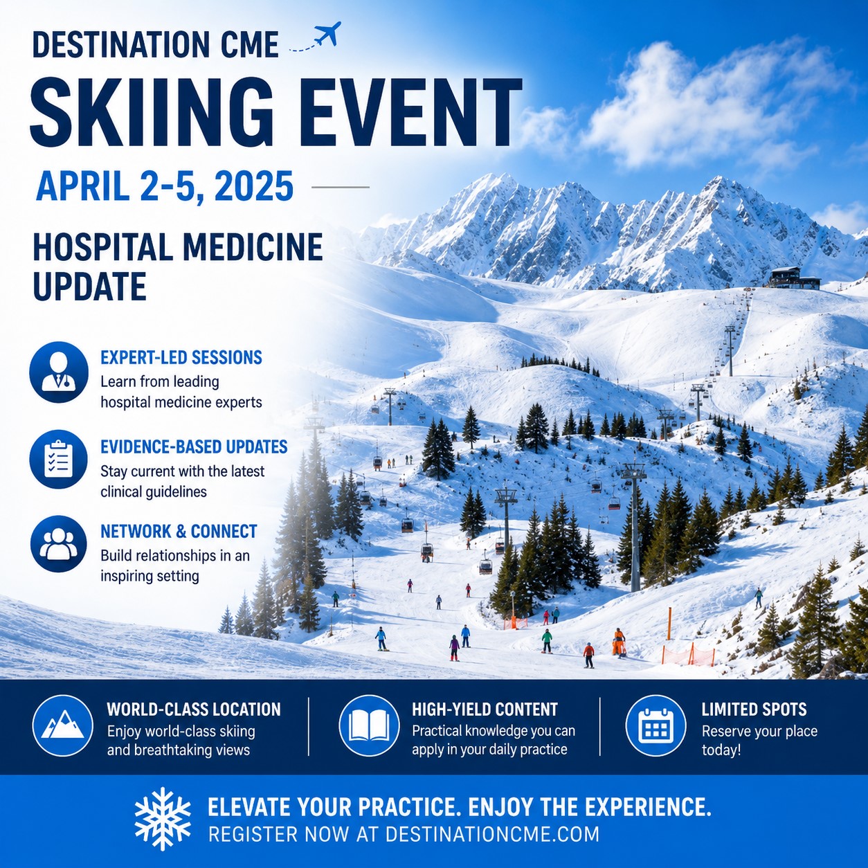 Hospital Medicine Update 2025 Destination CME – Skiing Event – April 2-5, 2025 Hospital Medicine Update 2025 Destination CME – Skiing Event – April 2-5, 2025