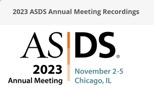 2023 ASDS Annual Meeting 2023 ASDS Annual Meeting
