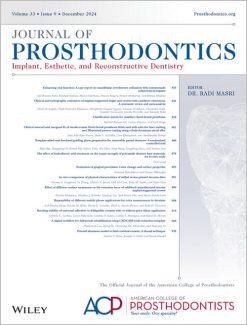 Journal of Prosthodontics,