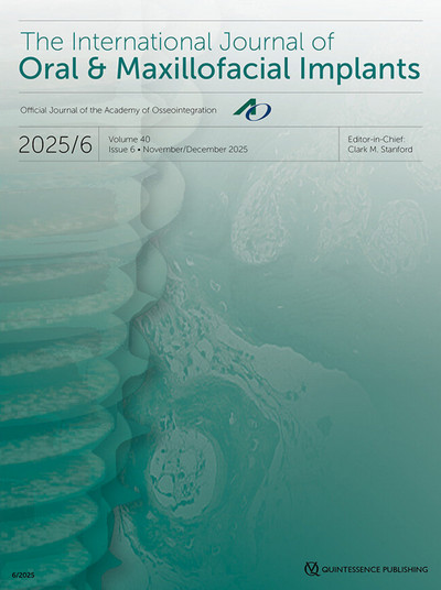 The International Journal of Oral & Maxillofacial Implants (JOMI), Full Issues 2021-2025 The International Journal of Oral & Maxillofacial Implants (JOMI), Full Issues 2021-2025