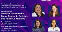 Mount Sinai 24th Annual Intensive Update with Board Review in Geriatric and Palliative Medicine 2025