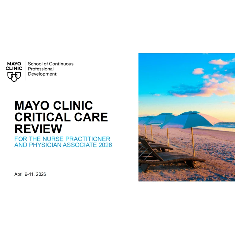 Mayo Clinic Critical Care Review for the Nurse Practitioner and Physician Associate 2026 Mayo Clinic Critical Care Review for the Nurse Practitioner and Physician Associate 2026