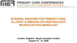 MER Primary Care Conferences Internal Medicine for Primary Care Allergy & Immuno Nephro Neuro Pulm Aug 10-13, 2026