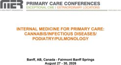 MER Primary Care Conferences Internal Medicine for Primary Care Cannabis ID Pod Pulm Aug 27-30, 2026