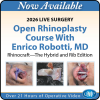 QMP 2026 Live Surgery Open Rhinoplasty Course With Enrico Robotti, MD Rhinocraft-The Hybrid and Rib Edition