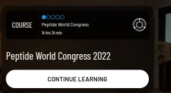 Seeds Scientific Research & Performance Peptide World Congress 2022