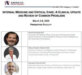 Internal Medicine and Critical Care: A Clinical Update and Review of Common Problems – March 3-6 2025 (Videos + Audios + Syllabus) Internal Medicine and Critical Care: A Clinical Update and Review of Common Problems