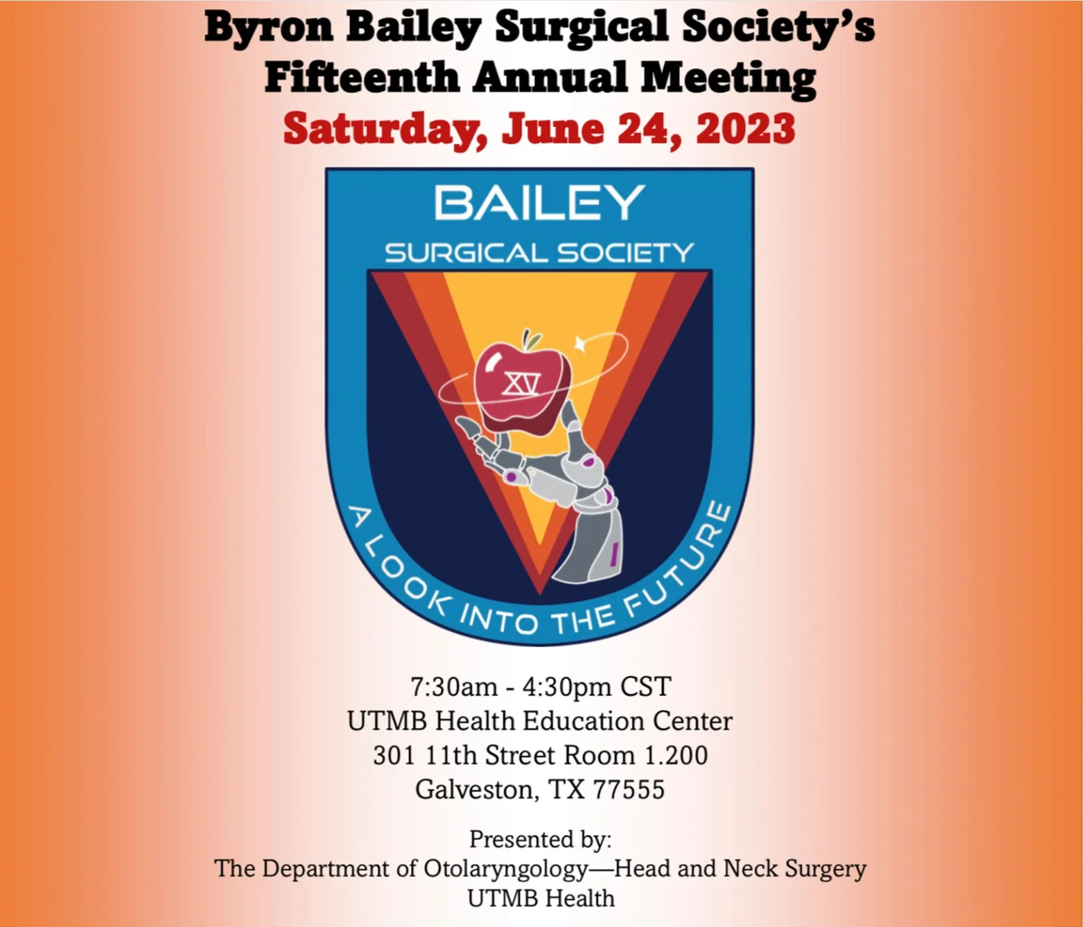15th Annual Byron Bailey Surgical Society Meeting 2023 15th Annual Byron Bailey Surgical Society Meeting 2023